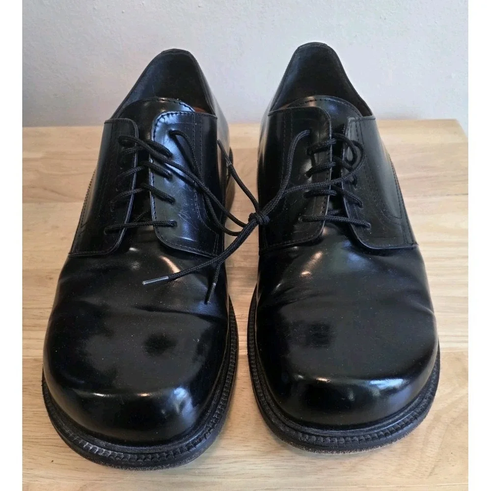 Footprints by Birkenstock Mens 42 US 9-9.5 Black Patent Leather Lace Up Loafer